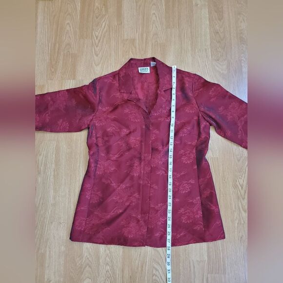 Chico's Design Silk Blend Button Down Shirt Sz Med - Picture 8 of 11